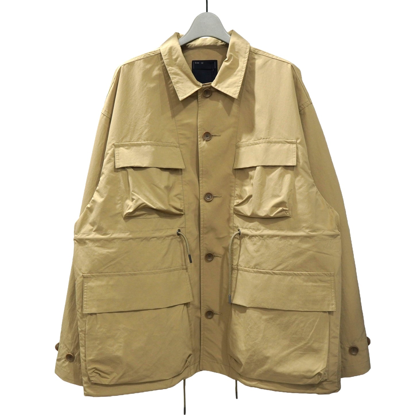 ＜meanswhile＞PAPER TOUCH FEATHER BLOUSON (BEIGE)＜ミーンズワイル＞ ペーパータッチフェザーブルゾン (ベージュ)