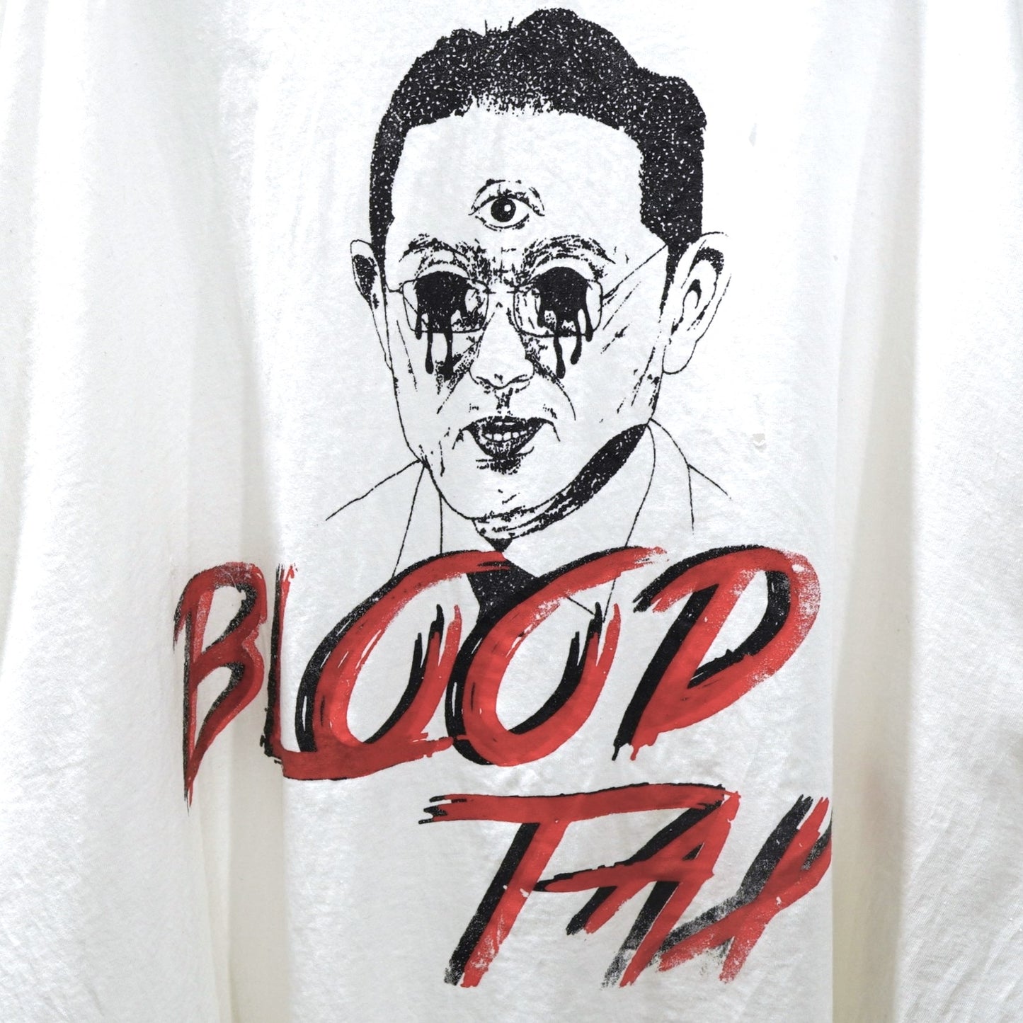 TEPPEI FURUYAMA / BLOOD TAX LONG SLEEVE T-SHIRT　(WHITE)